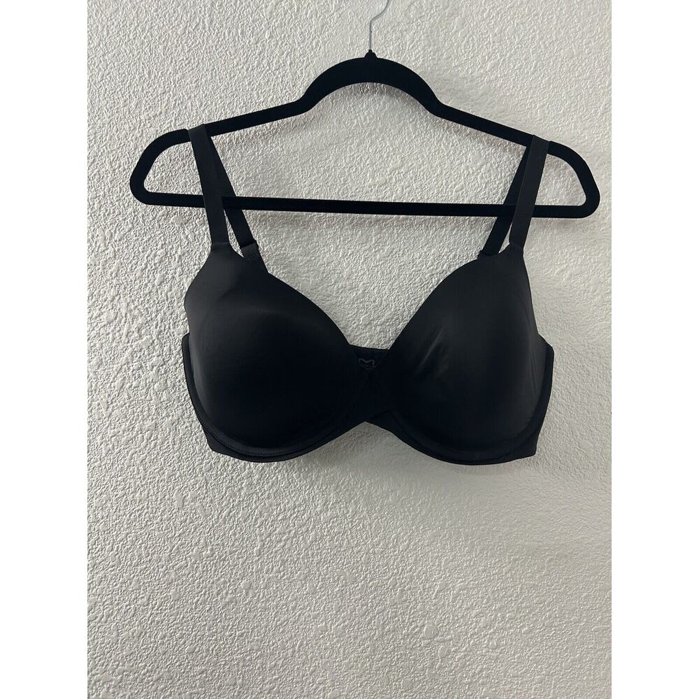 Maidenform T-Shirt‎ Bra Underwire Convertible Straps Black Smooth 36DD